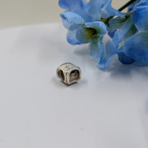 Chamilia 925 Sterling Silver Signed Vintage Lacrosse Bracelet Charm / Pendant - Picture 4 of 4